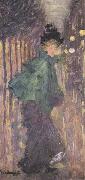 Maurice Prendergast Lady on the Boulevard oil painting